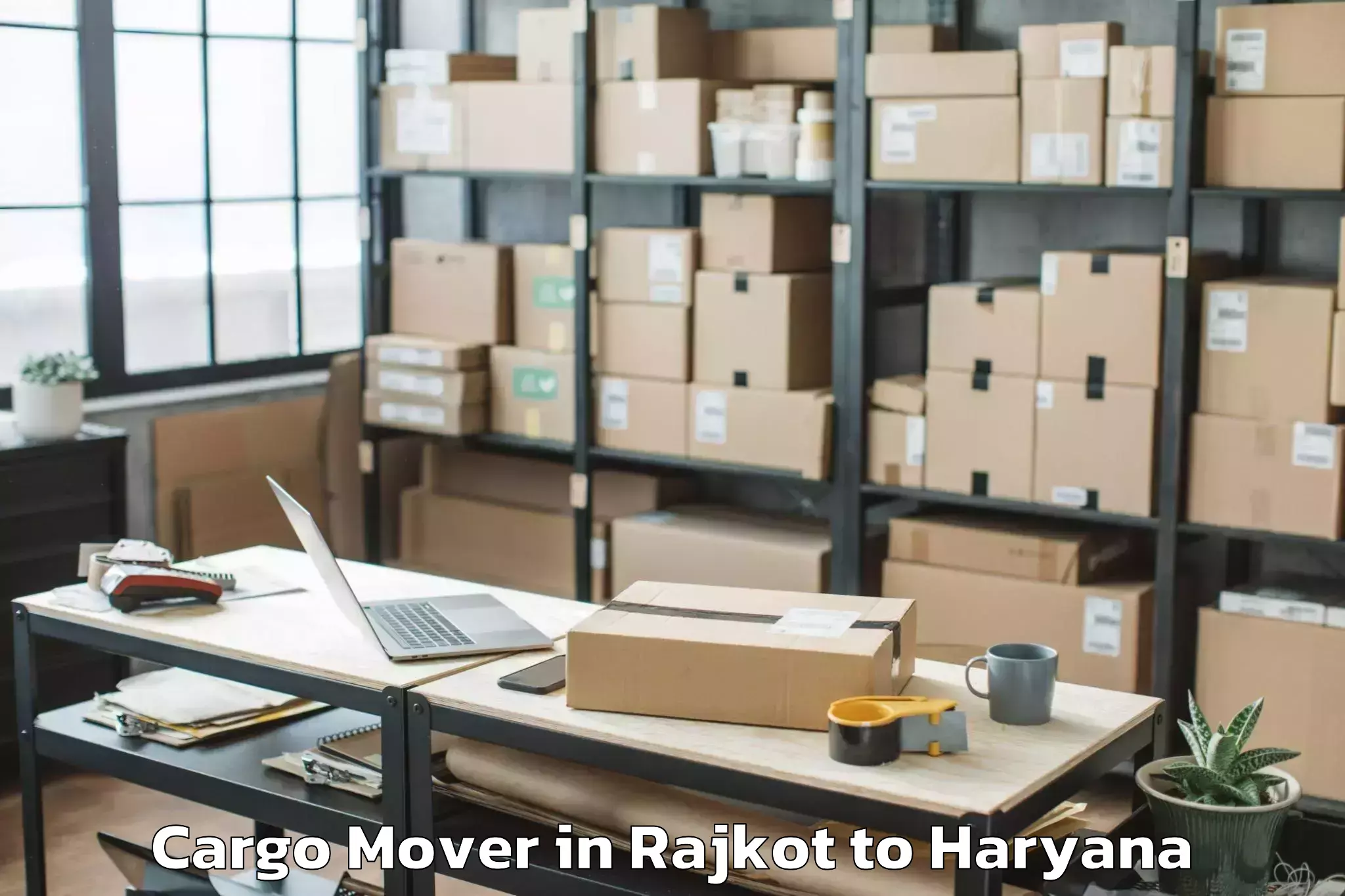 Trusted Rajkot to Kr Mangalam University Gurgaon Cargo Mover